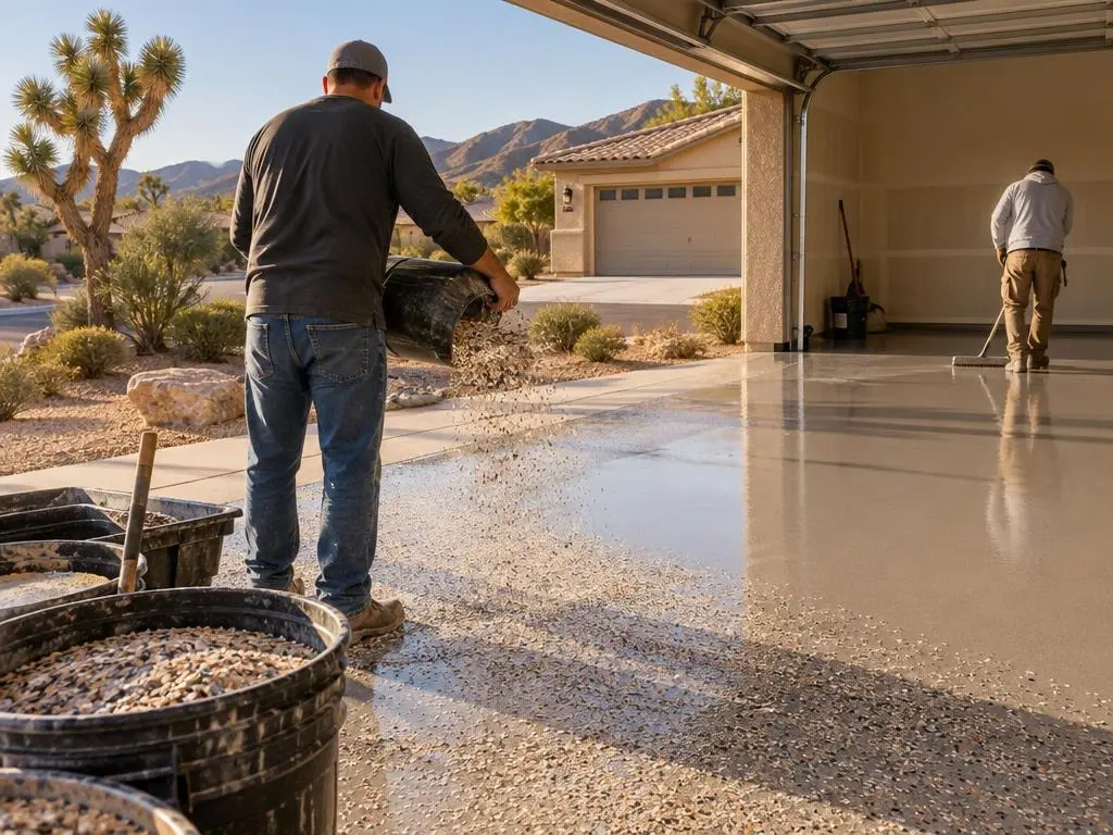 Epoxy Flake Floors in Victorville, CA